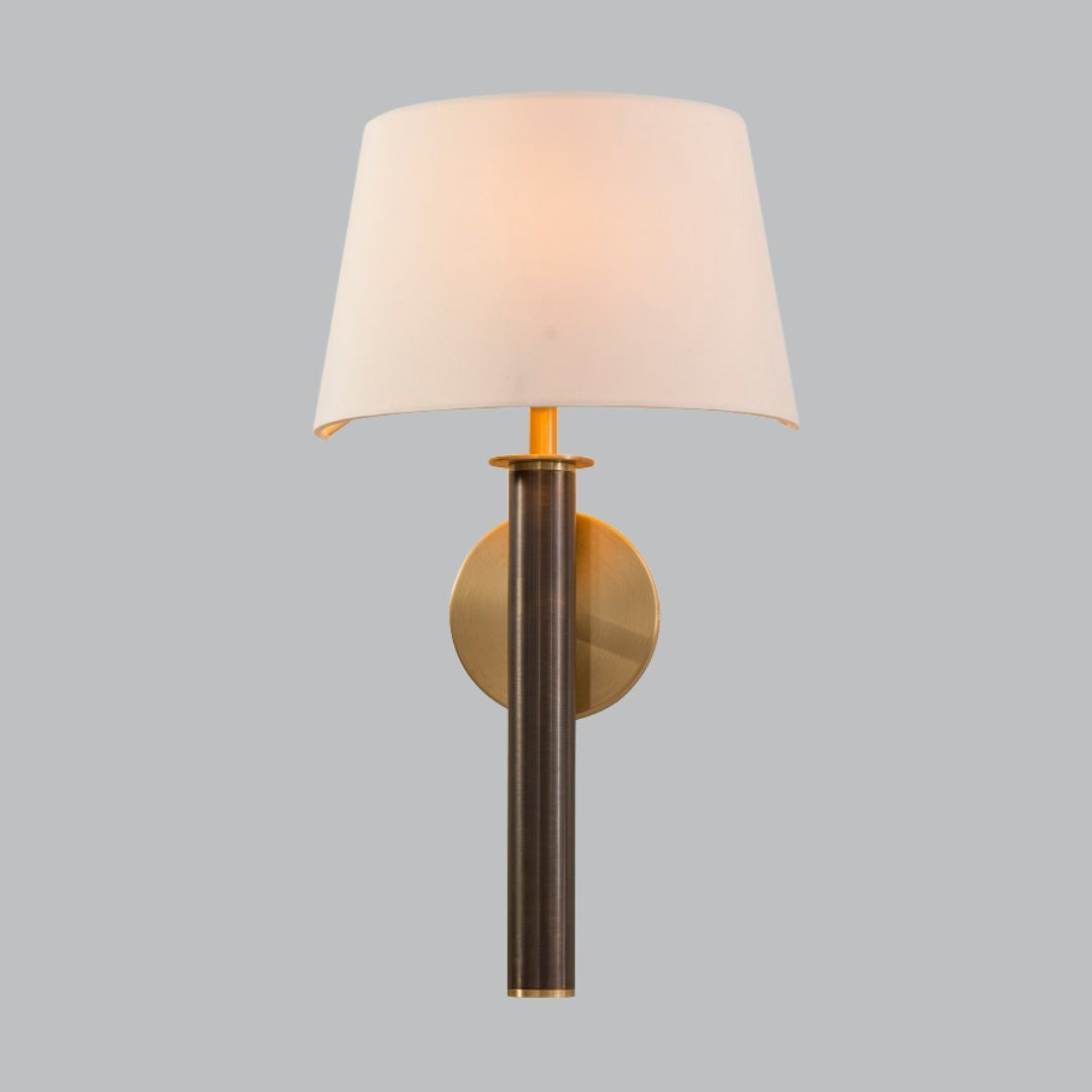 Kiln Antique Wall Lamp with Off-White Shade